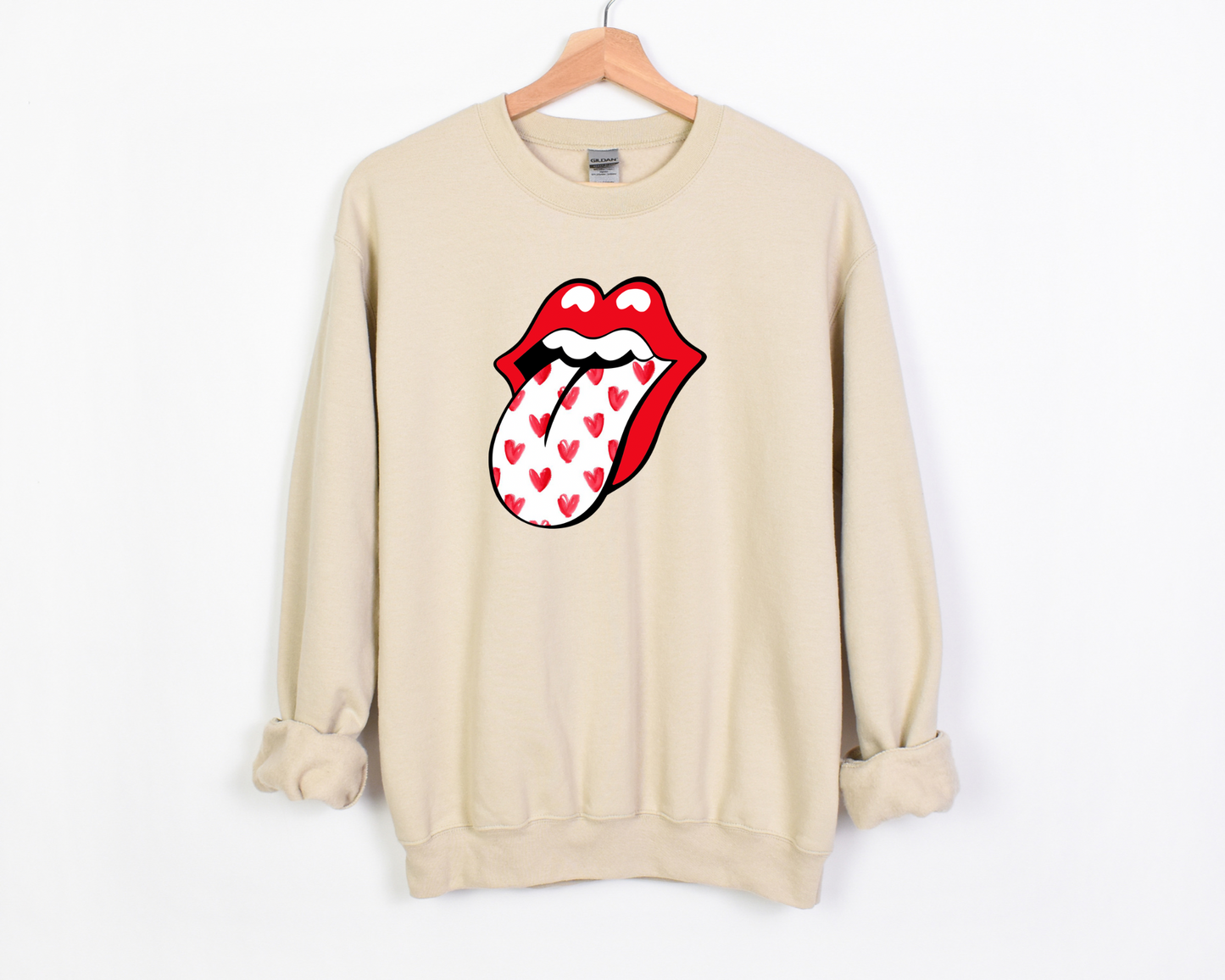 Red Heart Tongue Sweatshirt