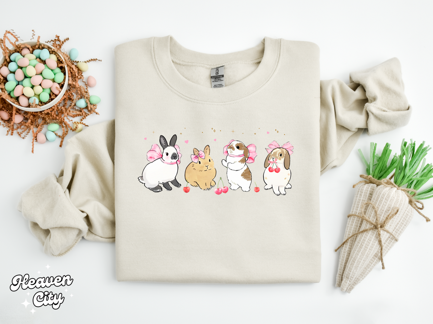 Coquette Bunnies Crewneck