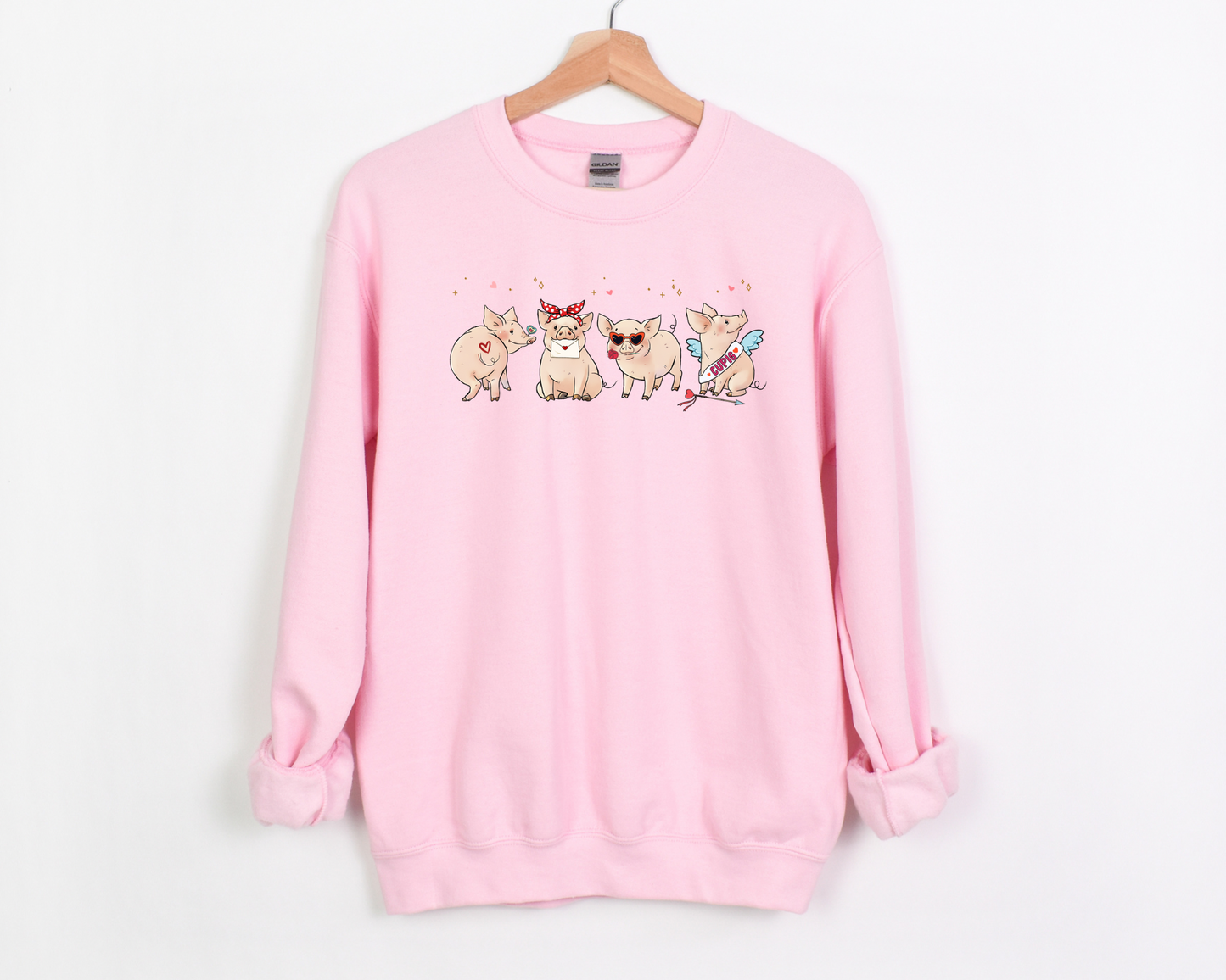 Valentines Piggies Sweatshirt