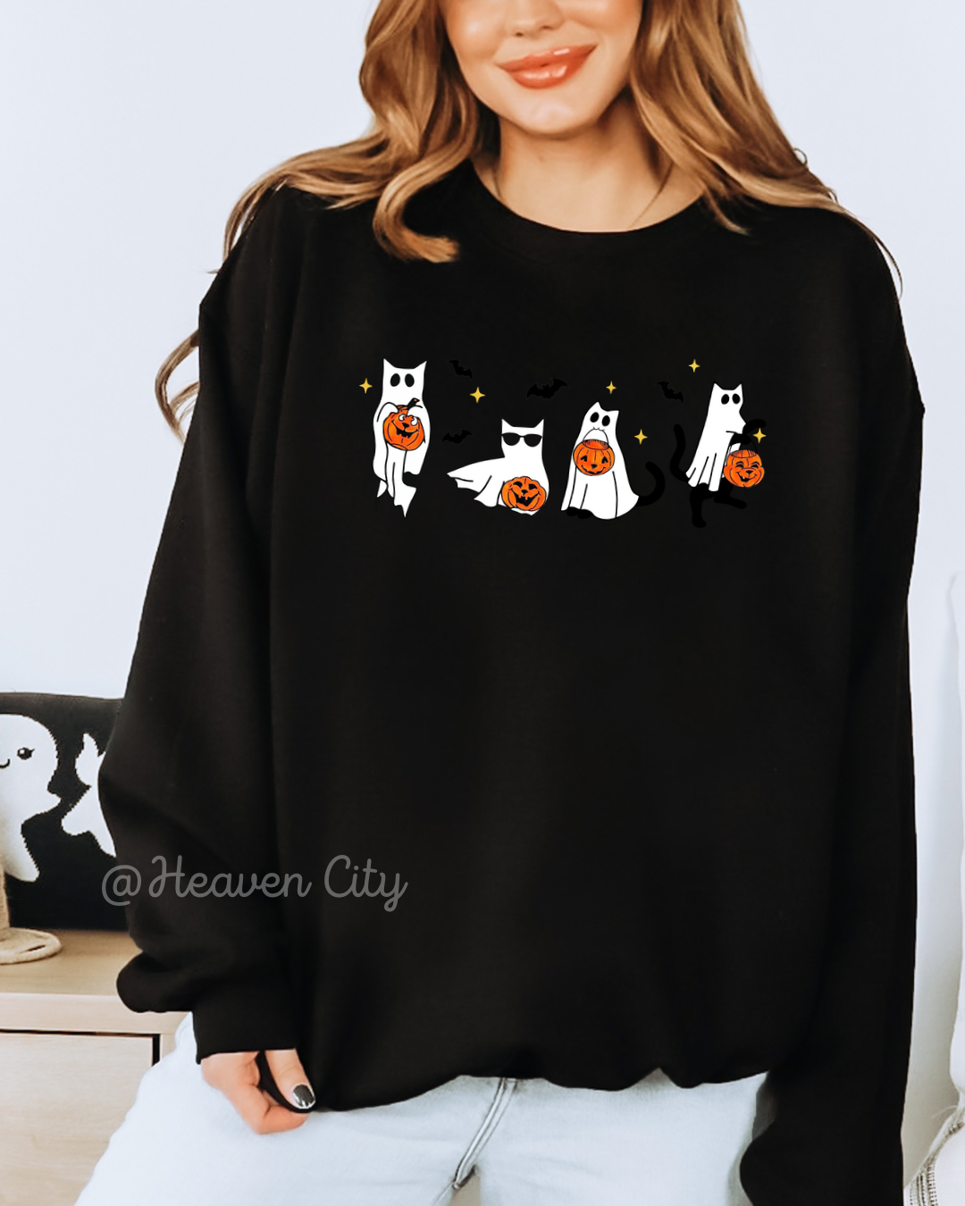 Ghost Cats Crewneck