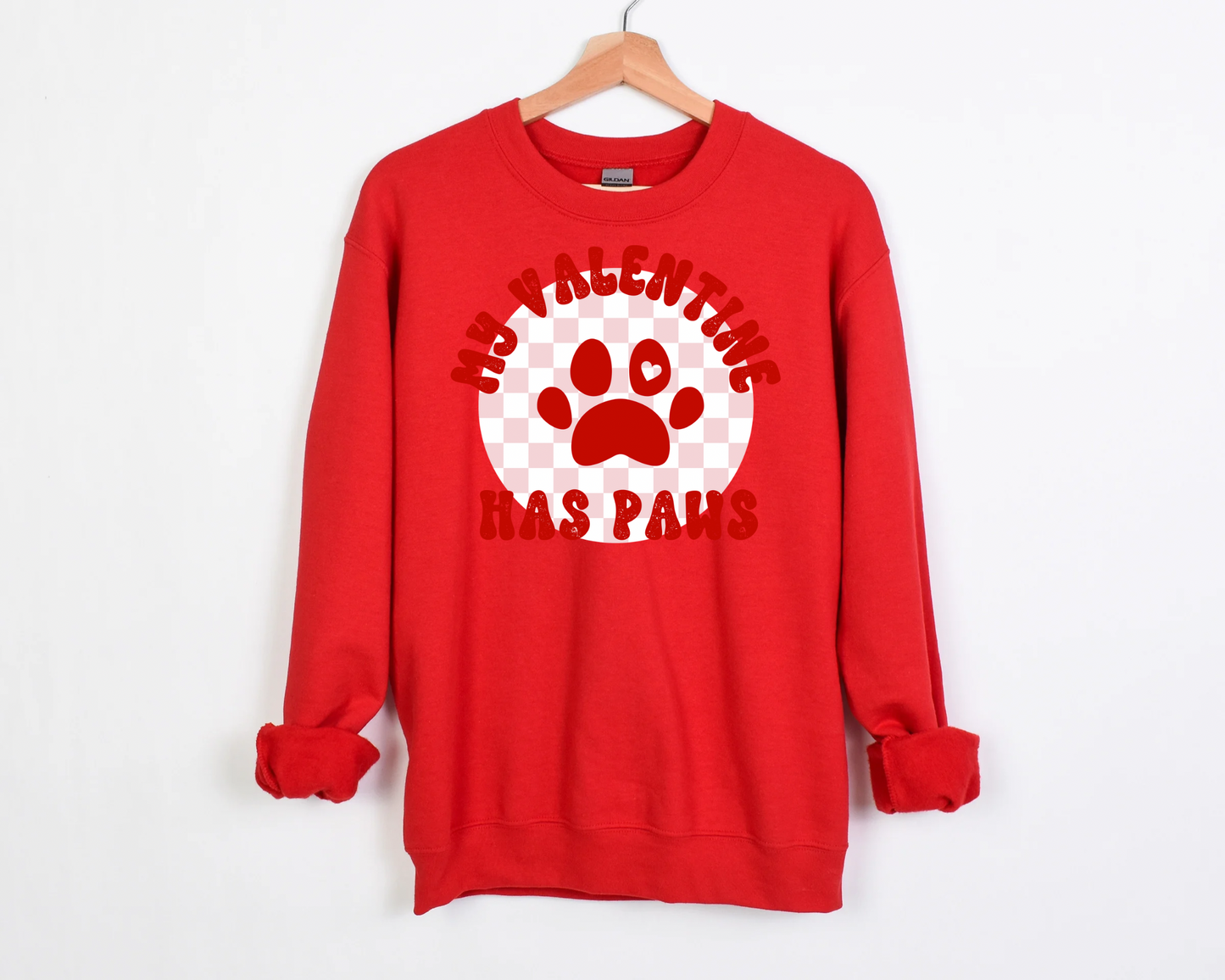 My Valentine Has Paws Sweatshirt