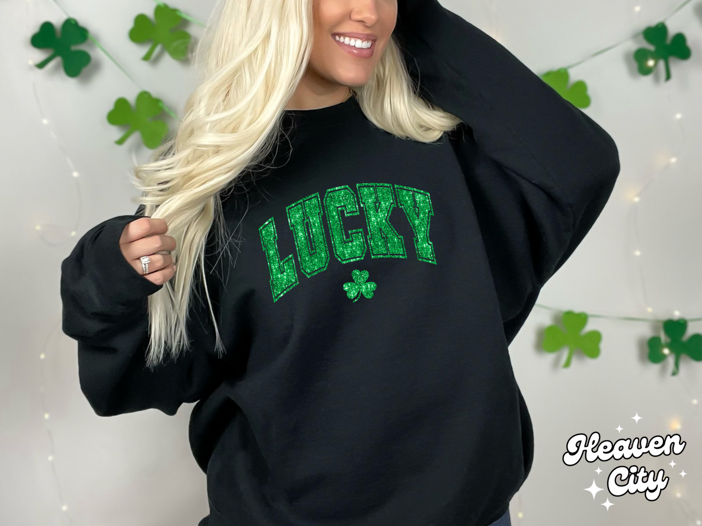 Glitter Lucky Sweatshirt