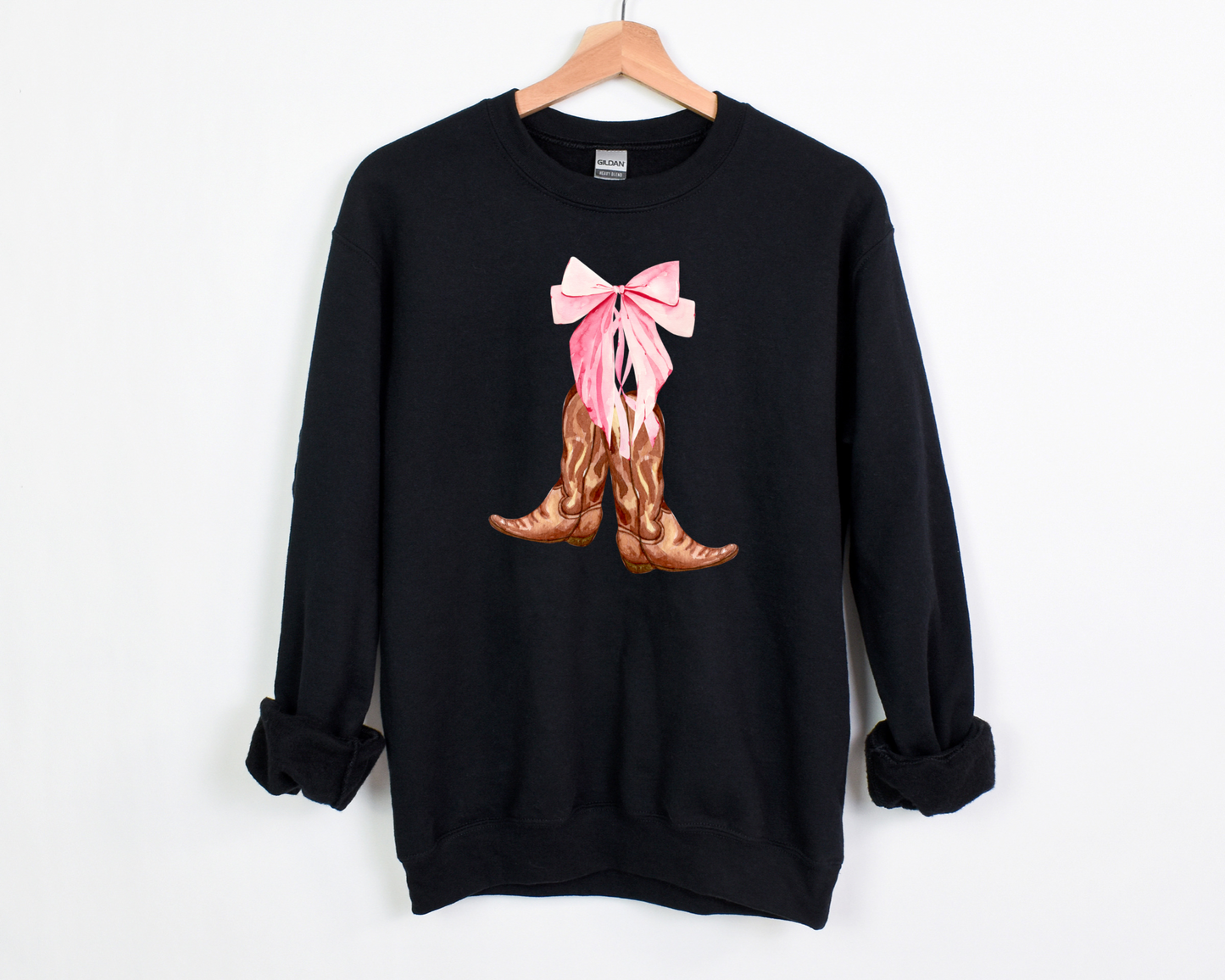 Cowgirl Boots Coquette Sweatshirt