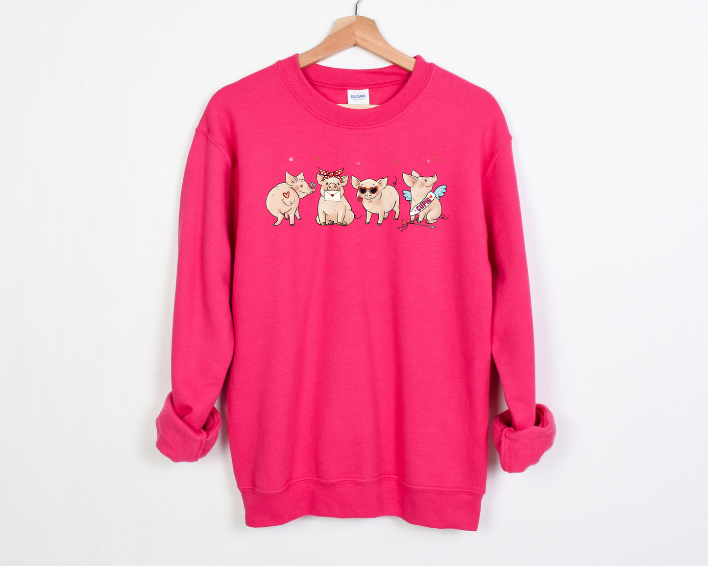 Valentines Piggies Sweatshirt