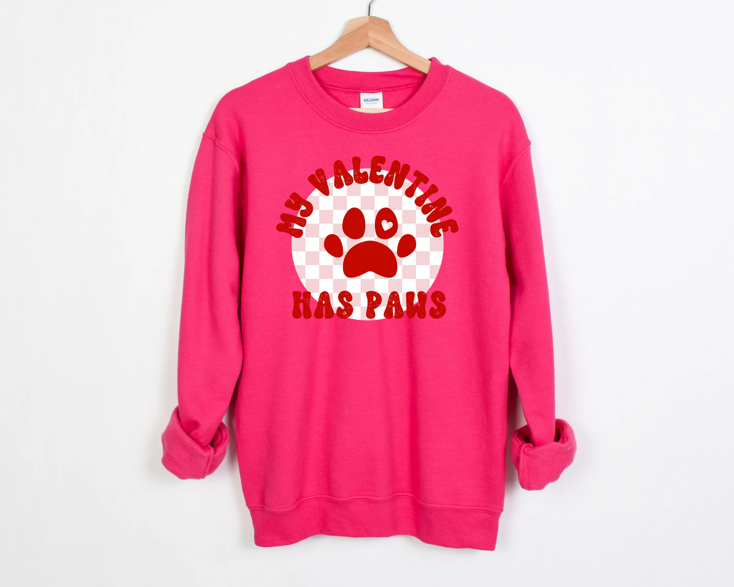 My Valentine Has Paws Sweatshirt