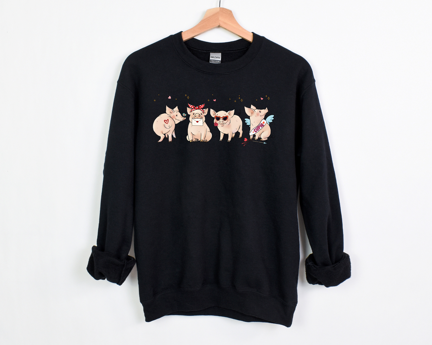 Valentines Piggies Sweatshirt