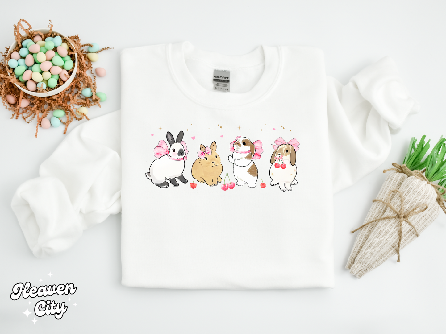 Coquette Bunnies Crewneck