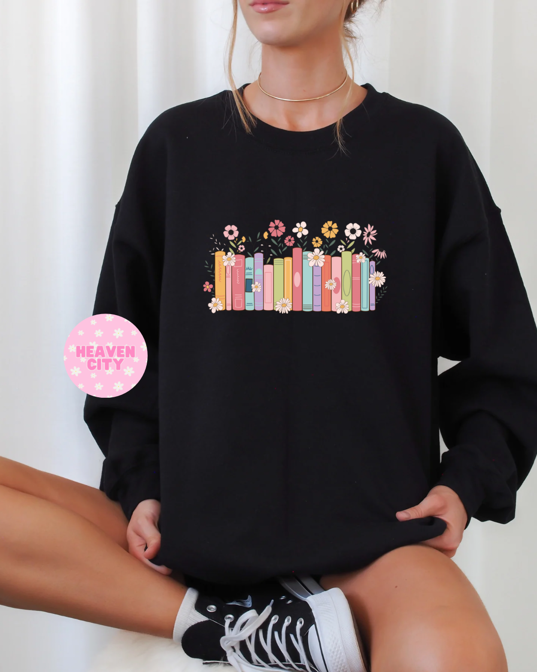Floral Bookish Sweatshirt