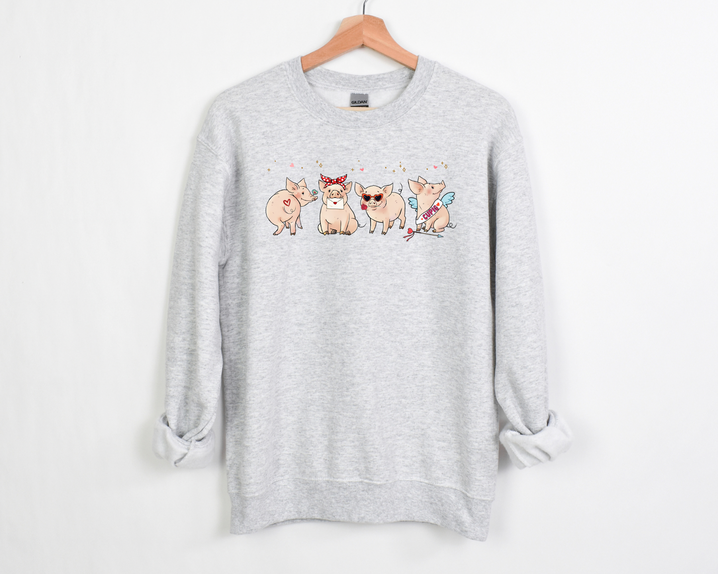 Valentines Piggies Sweatshirt