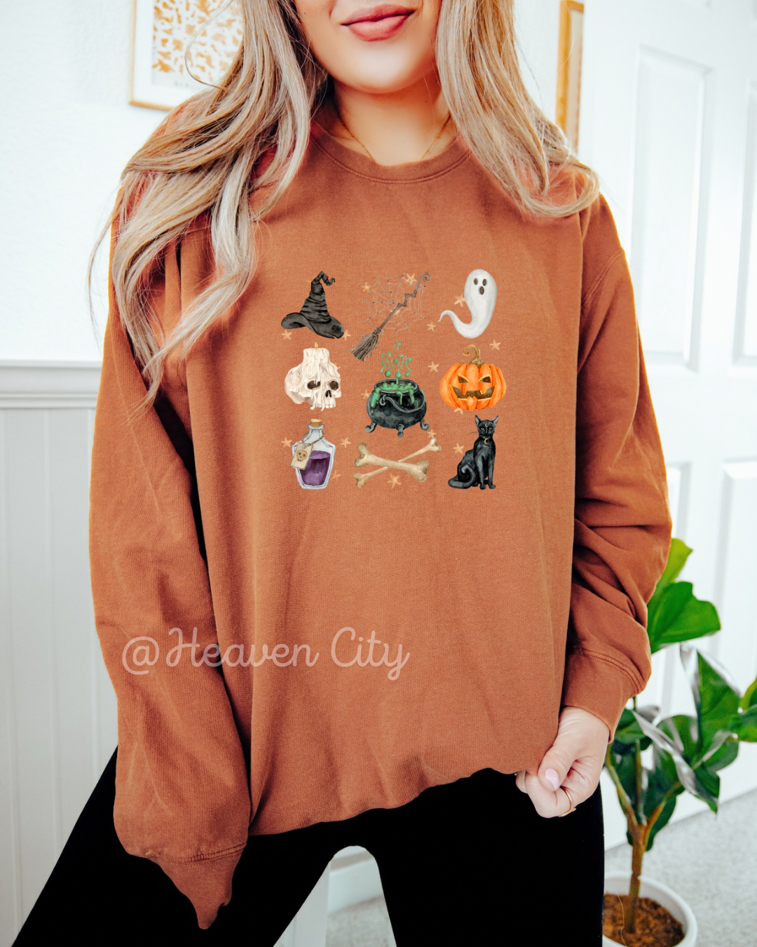 Spooky Collage Crewneck