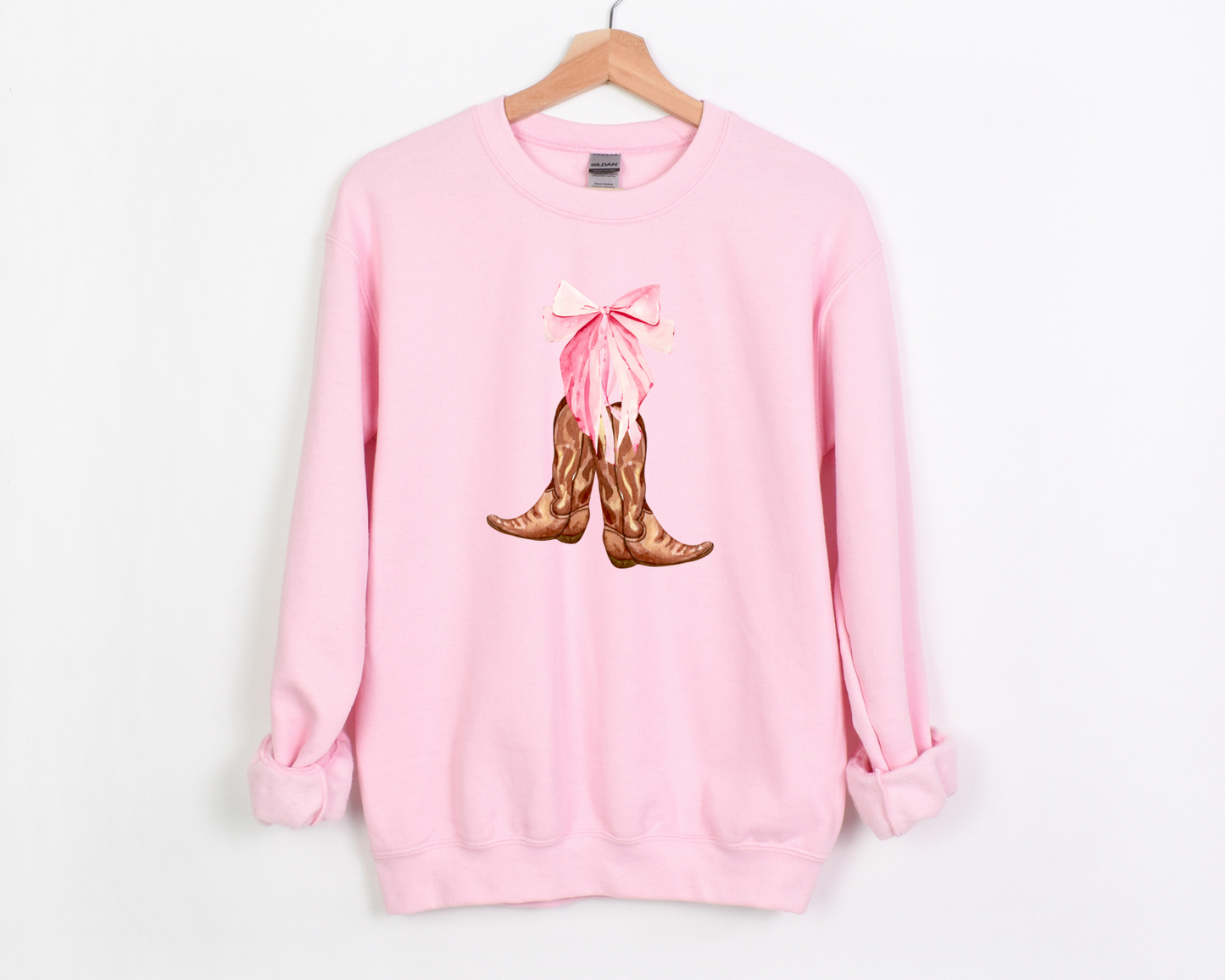 Cowgirl Boots Coquette Sweatshirt