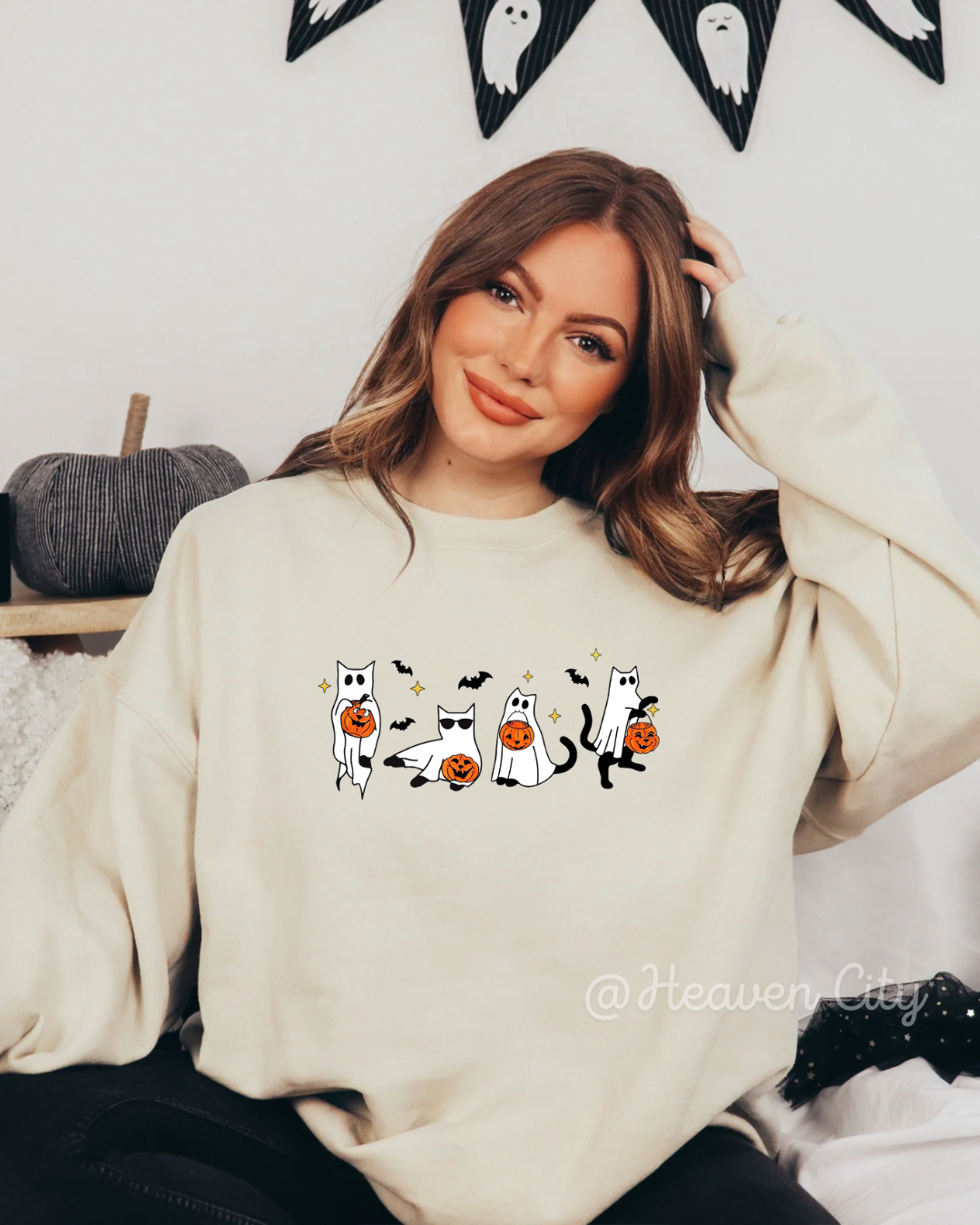 Ghost Cats Crewneck