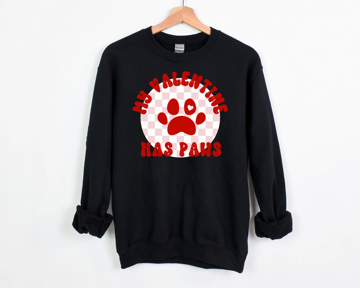 My Valentine Has Paws Sweatshirt