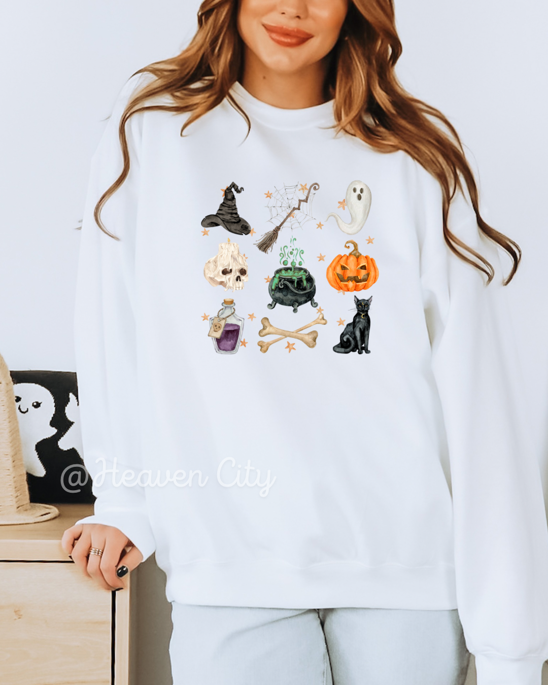 Spooky Collage Crewneck