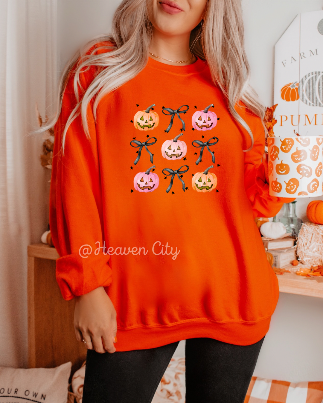 Coquette Pumpkins Crewneck