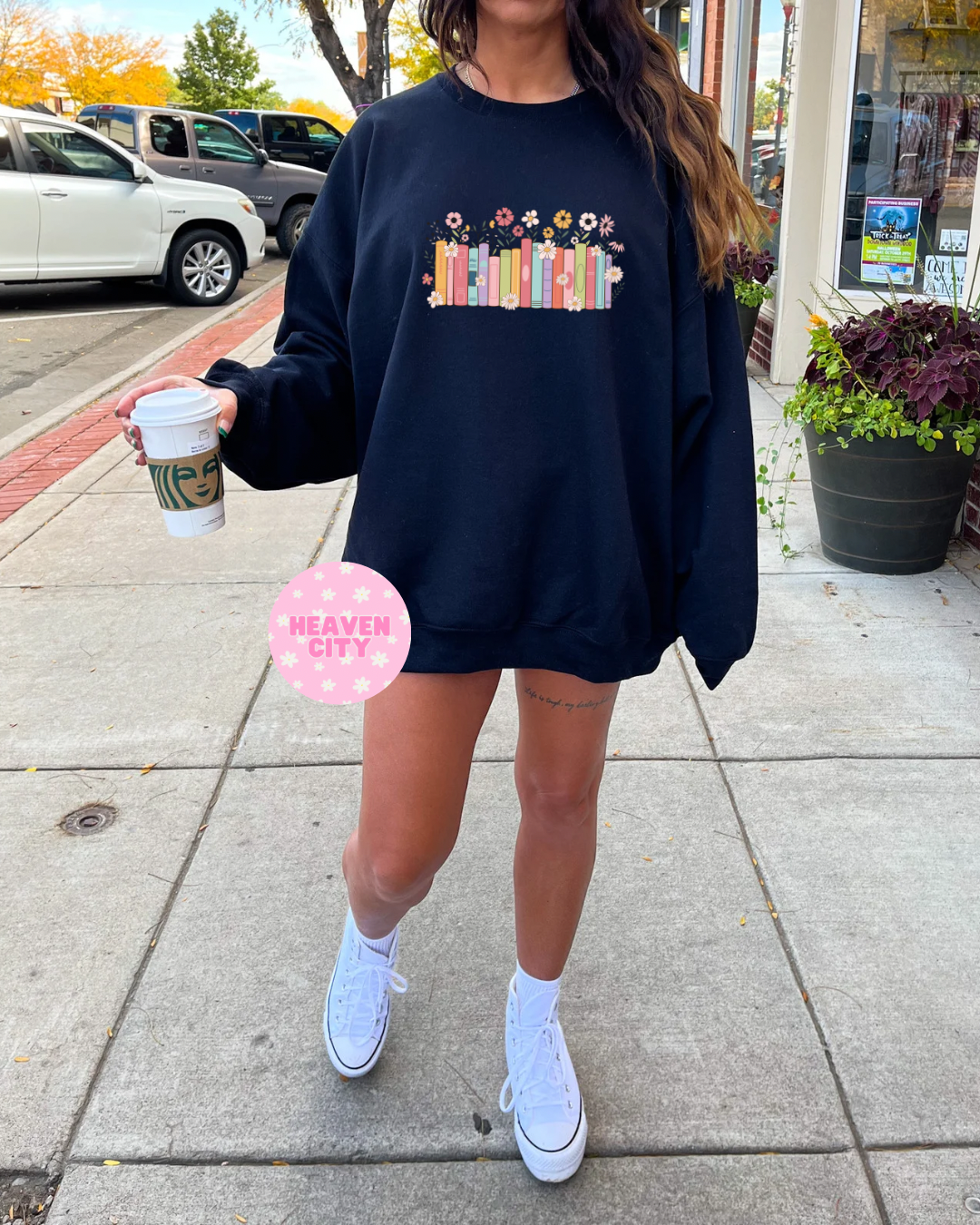 Floral Bookish Sweatshirt