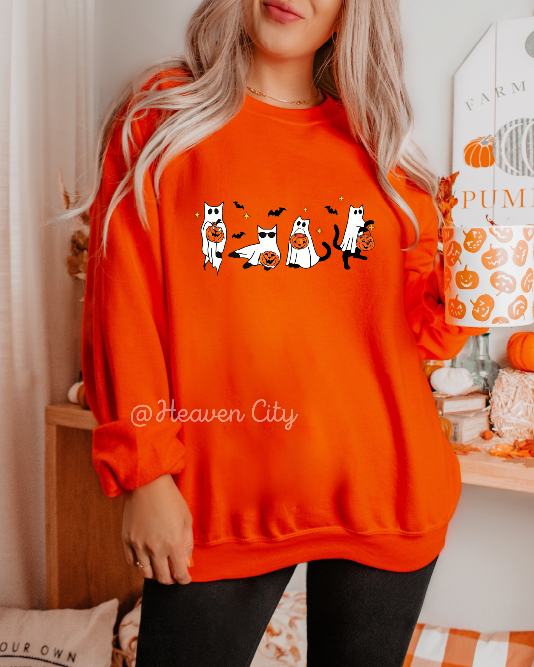 Ghost Cats Crewneck