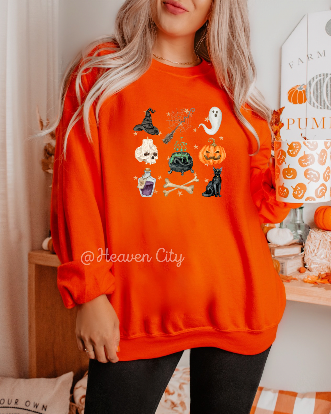 Spooky Collage Crewneck