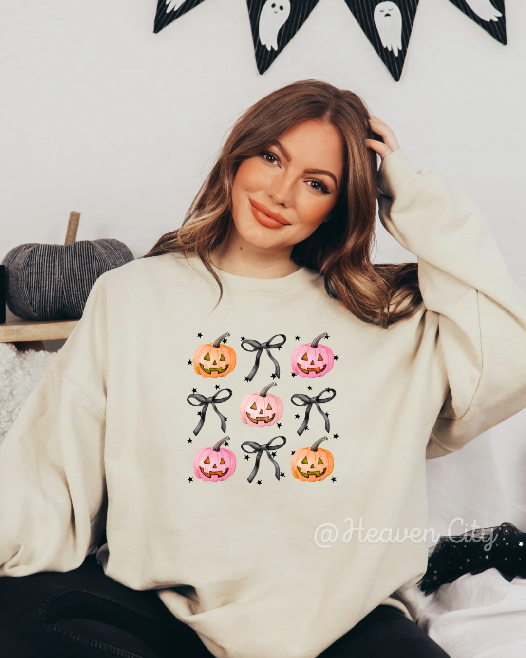 Coquette Pumpkins Crewneck