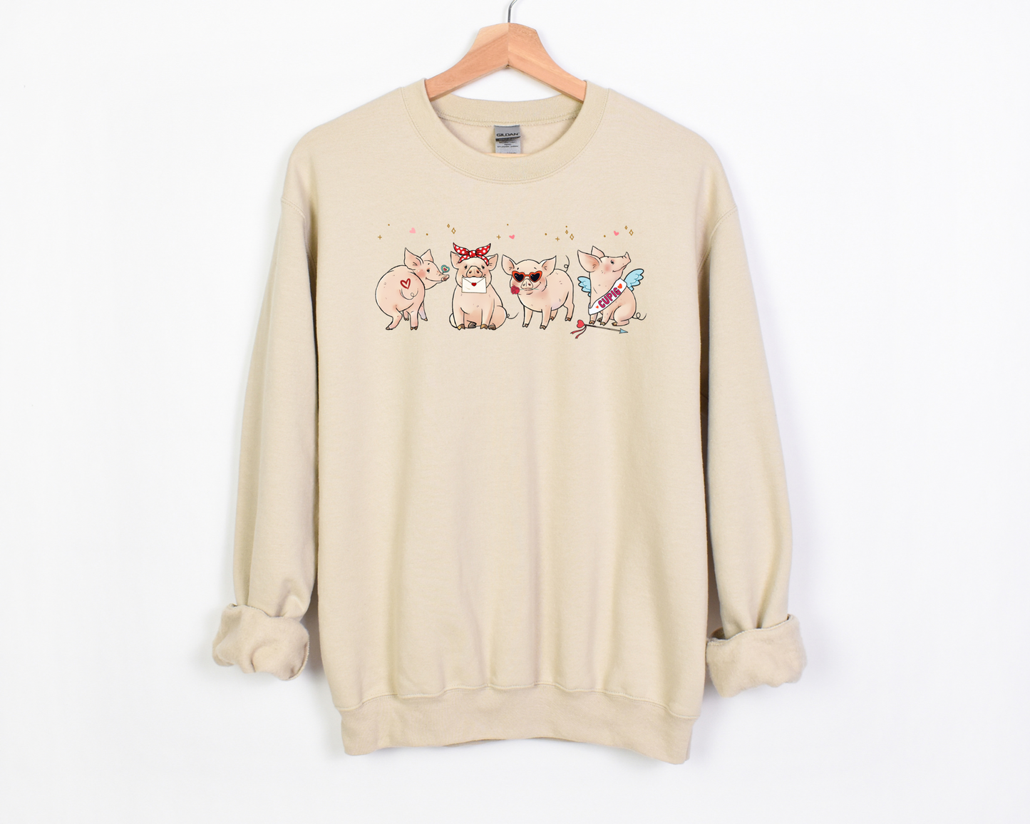 Valentines Piggies Sweatshirt