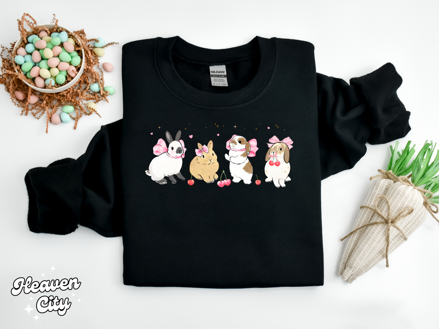 Coquette Bunnies Crewneck