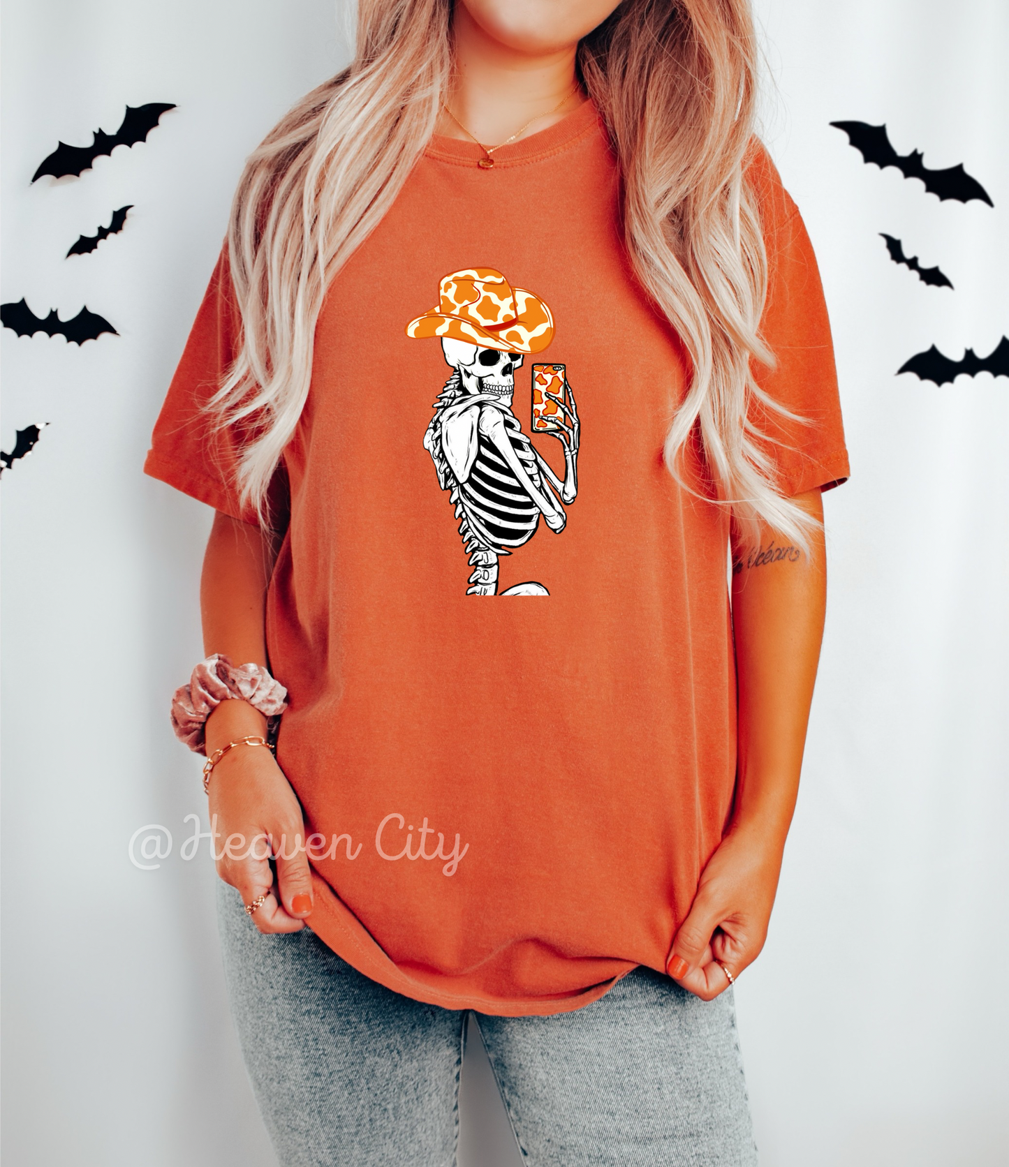 Posing Skeleton Graphic Tee