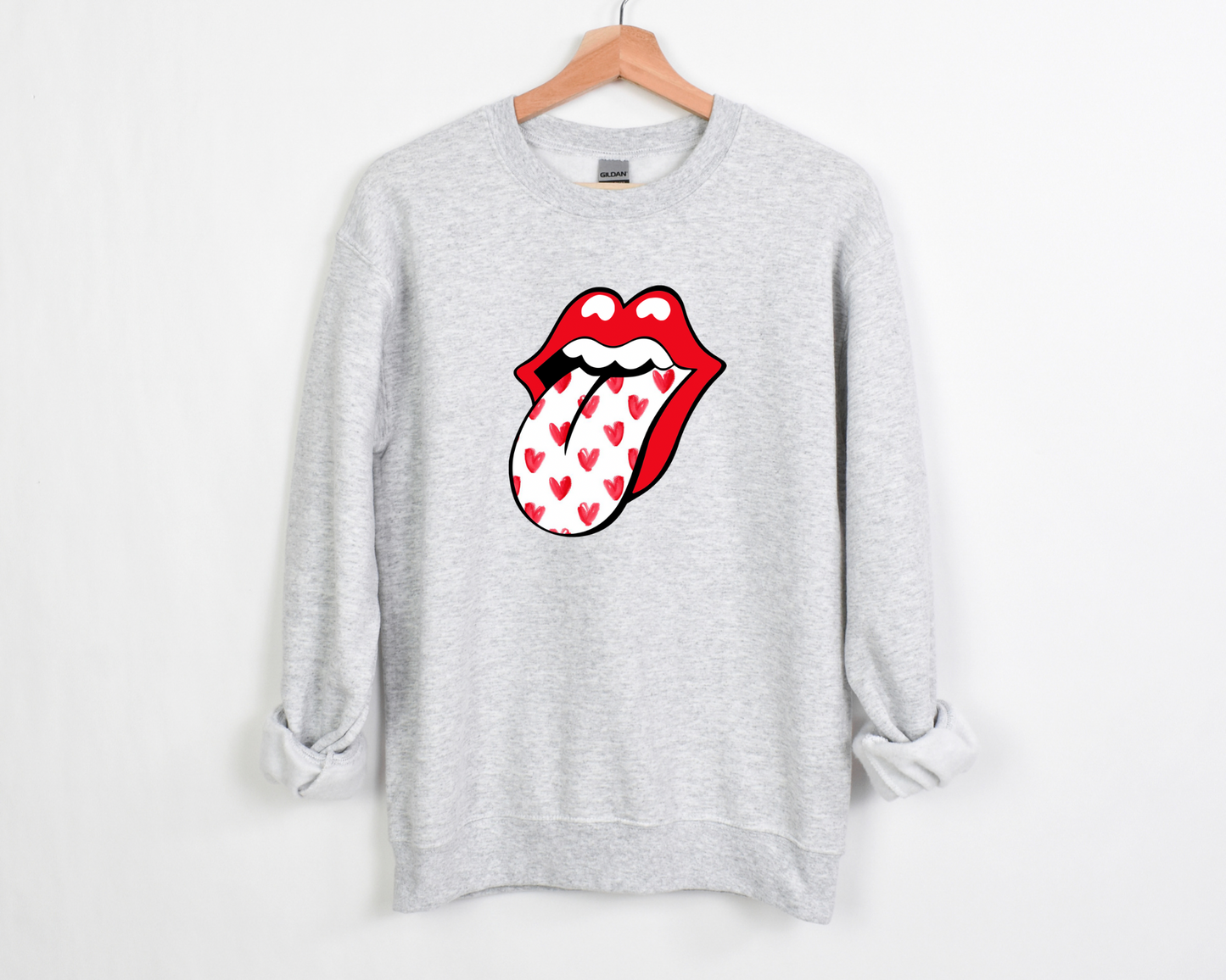 Red Heart Tongue Sweatshirt