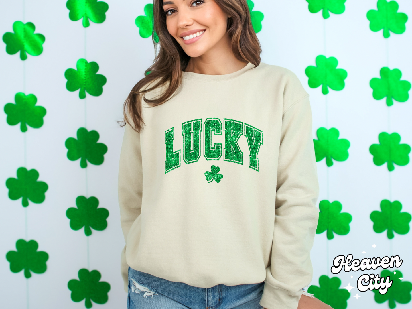 Glitter Lucky Sweatshirt
