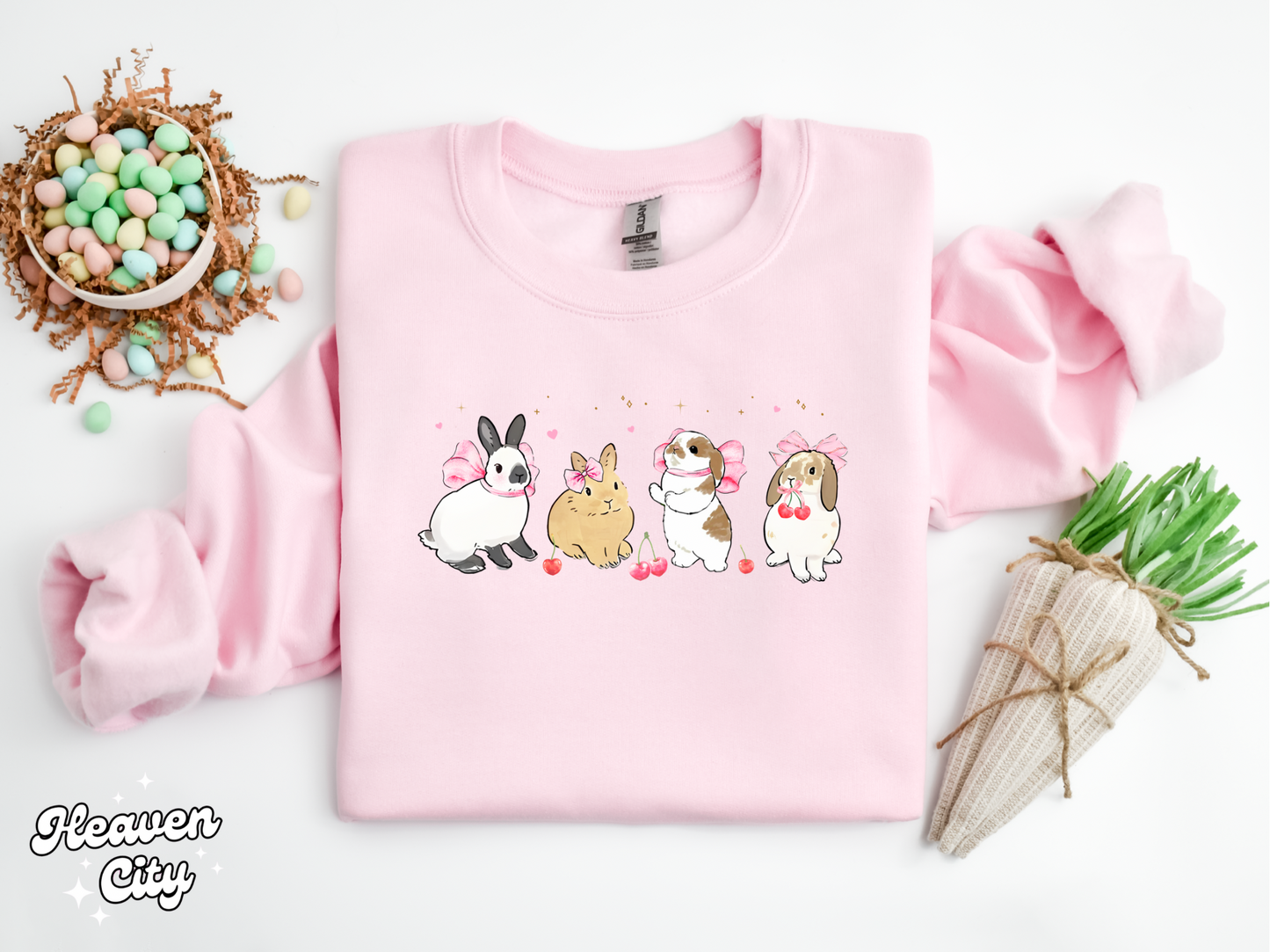 Coquette Bunnies Crewneck