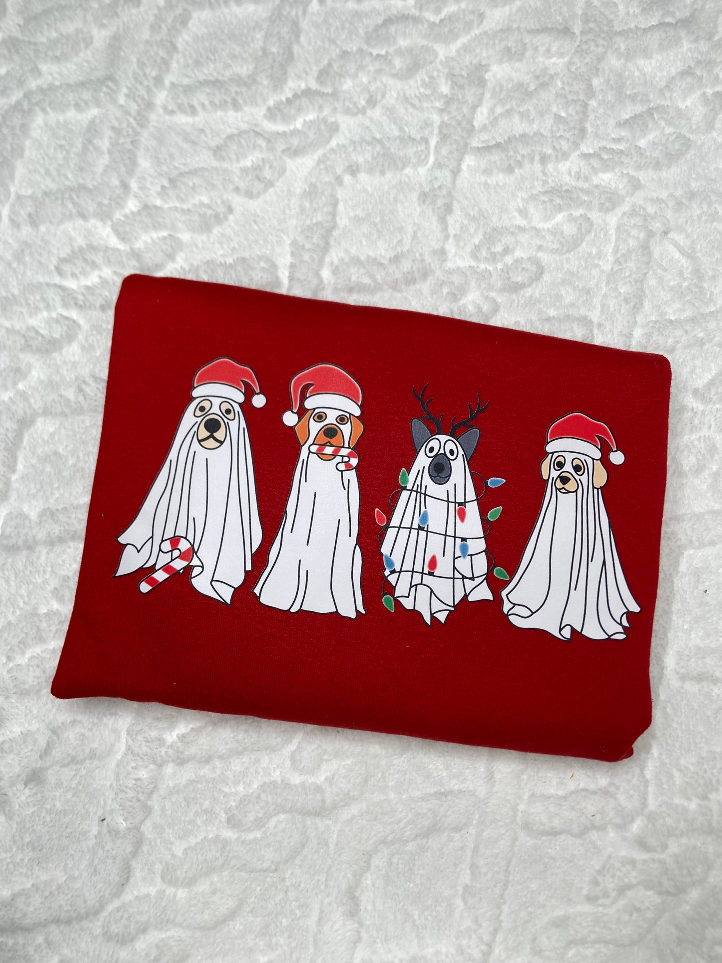 Dog Ghost Christmas Crewneck