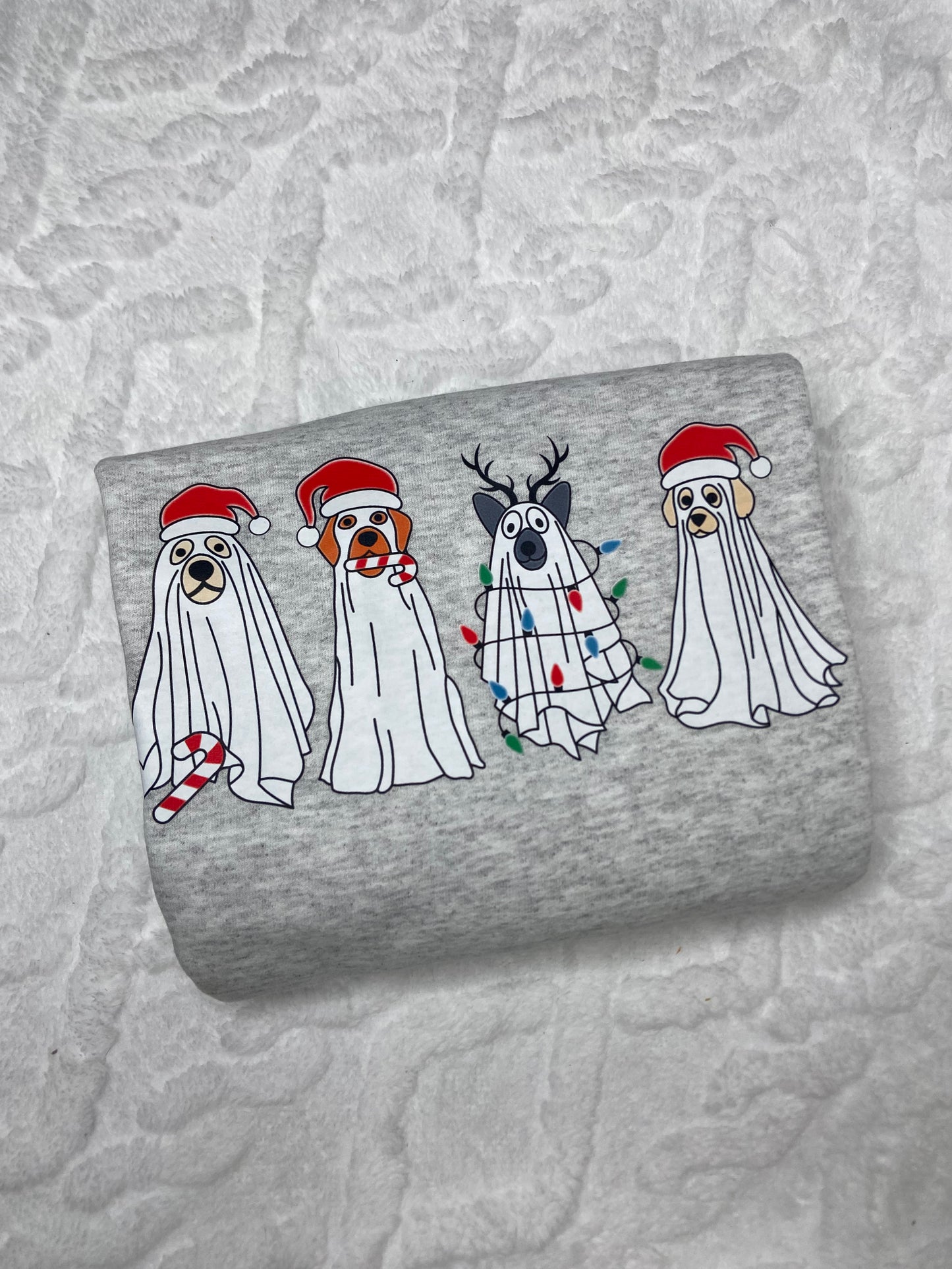 Dog Ghost Christmas Crewneck