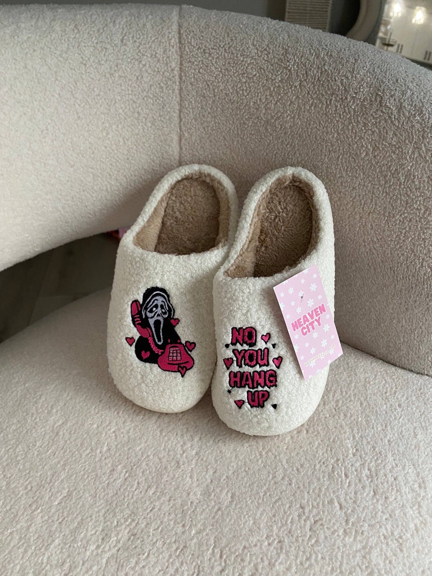 No You Hang Up Slippers