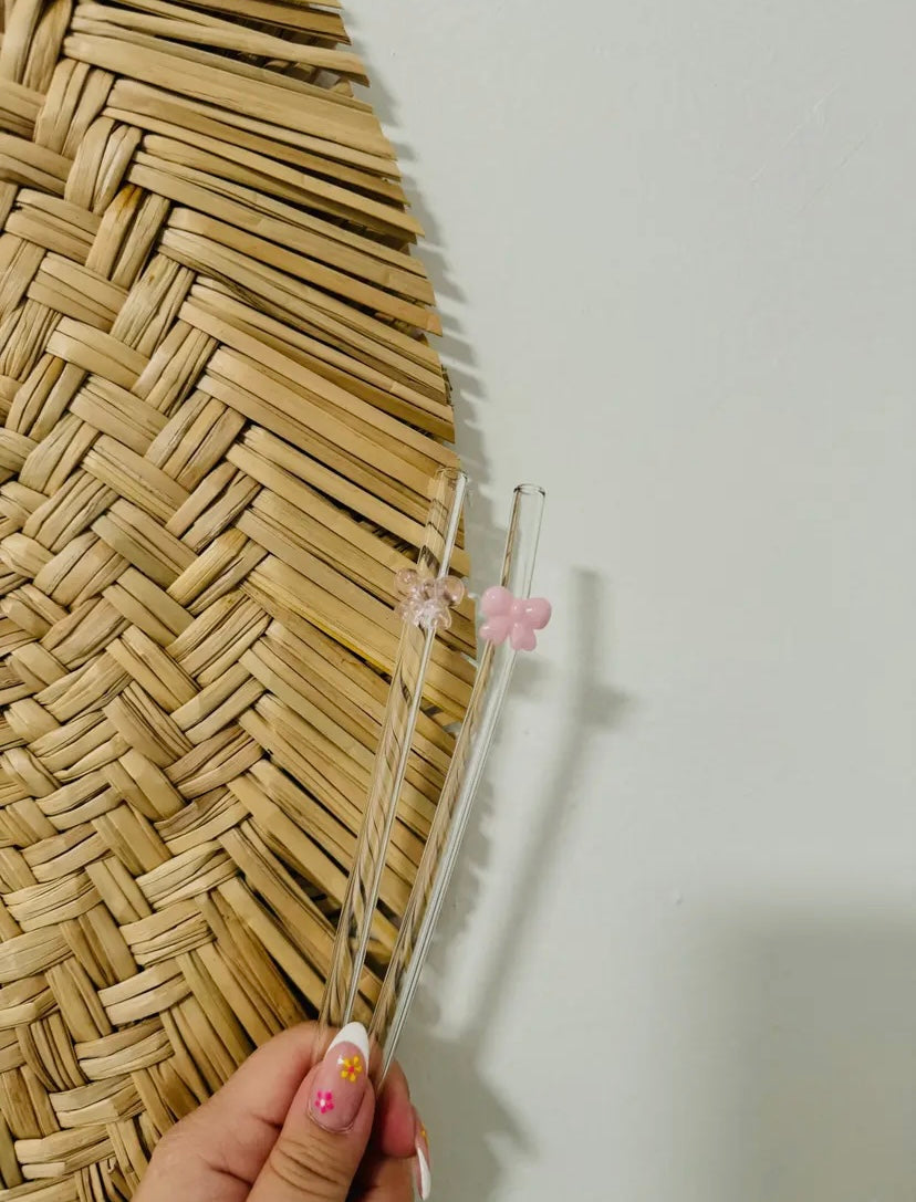 Charm Glass Straws
