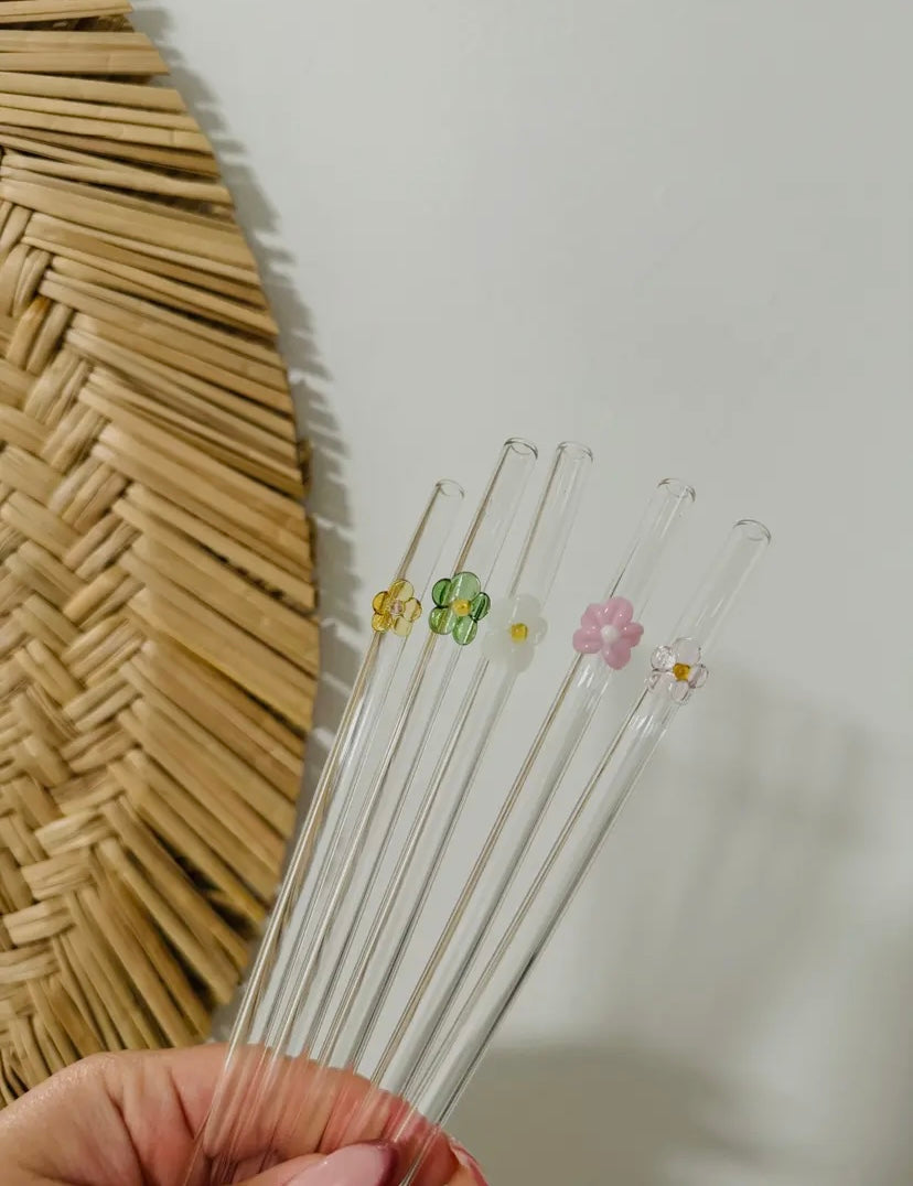 Charm Glass Straws