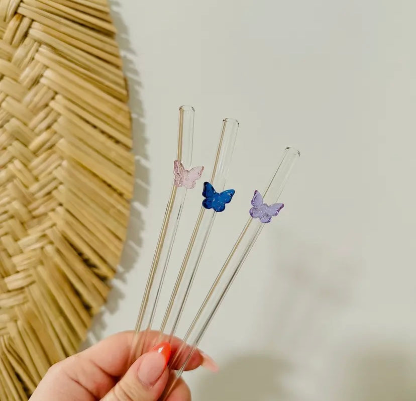 Charm Glass Straws