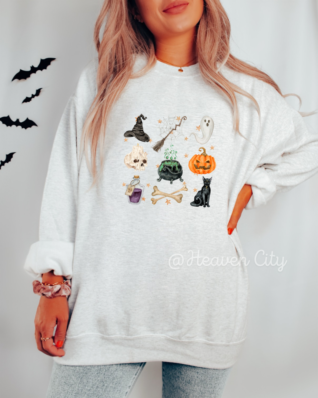 Spooky Collage Crewneck