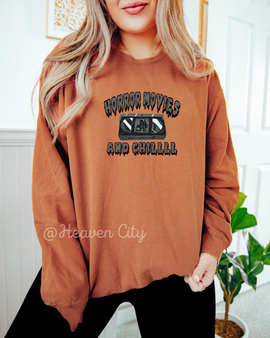 Horror Movies And Chill Crewneck