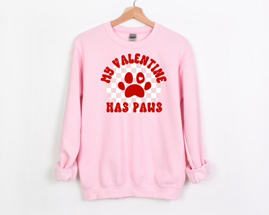 My Valentine Has Paws Sweatshirt