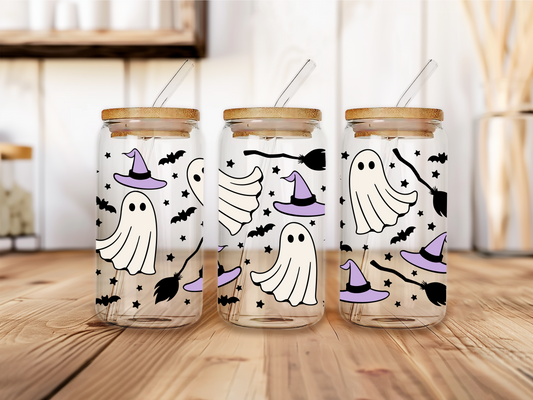 Witch Ghost Glass Cup