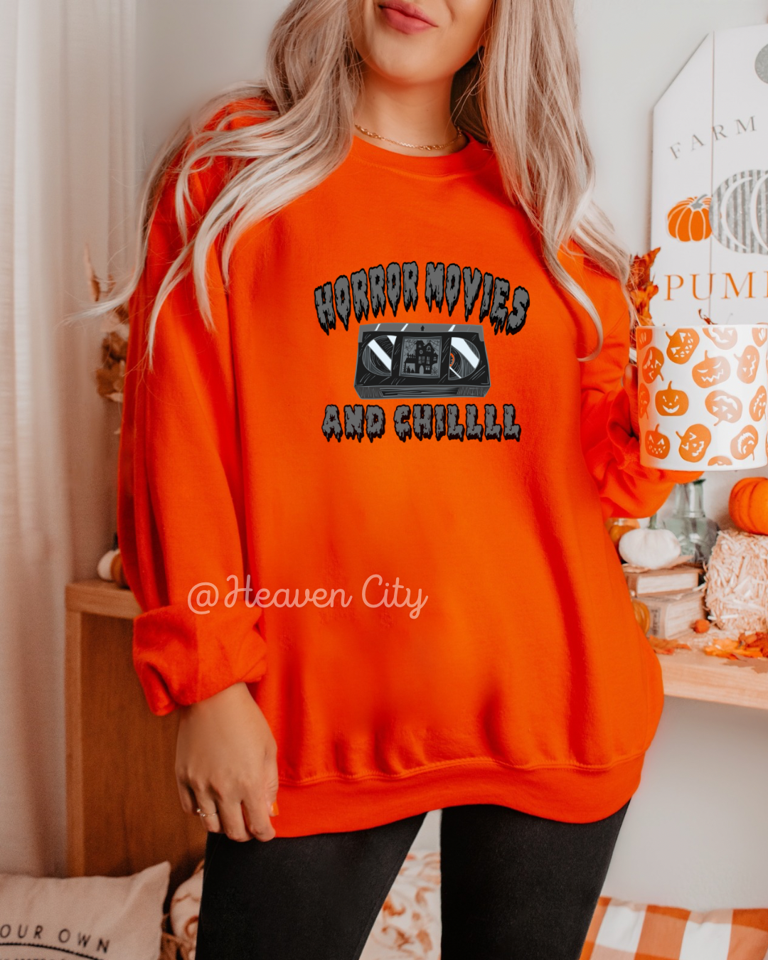 Horror Movies And Chill Crewneck