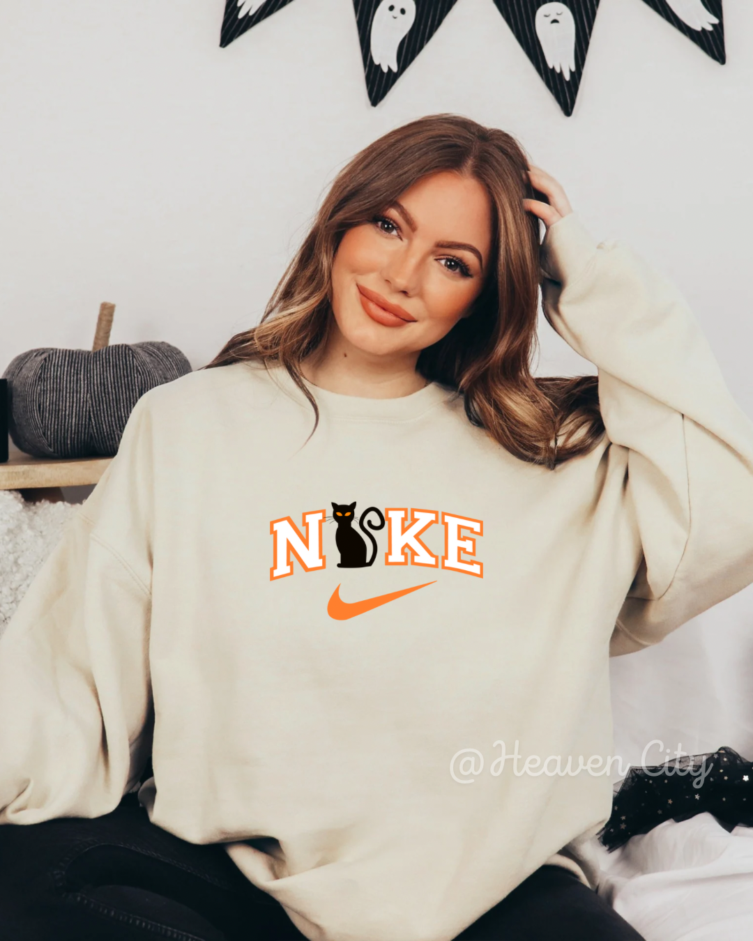 Inspired Black Cat Crewneck