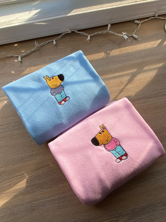 Chill Guy & Chill Girl Matching Sweatshirts