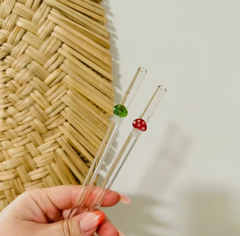 Charm Glass Straws